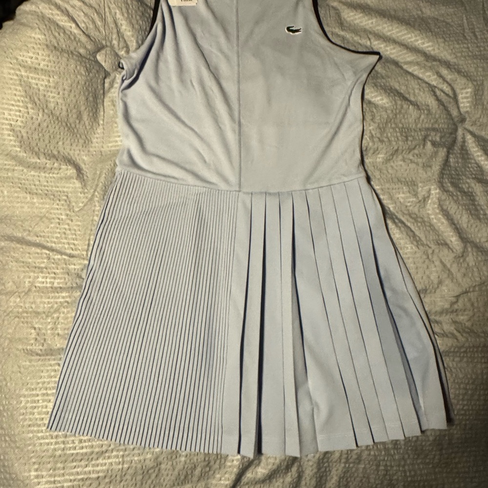 Lacoste white Pleated Dress